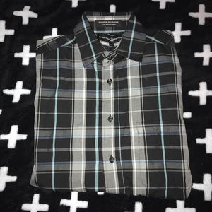 Men's short sleeve button front